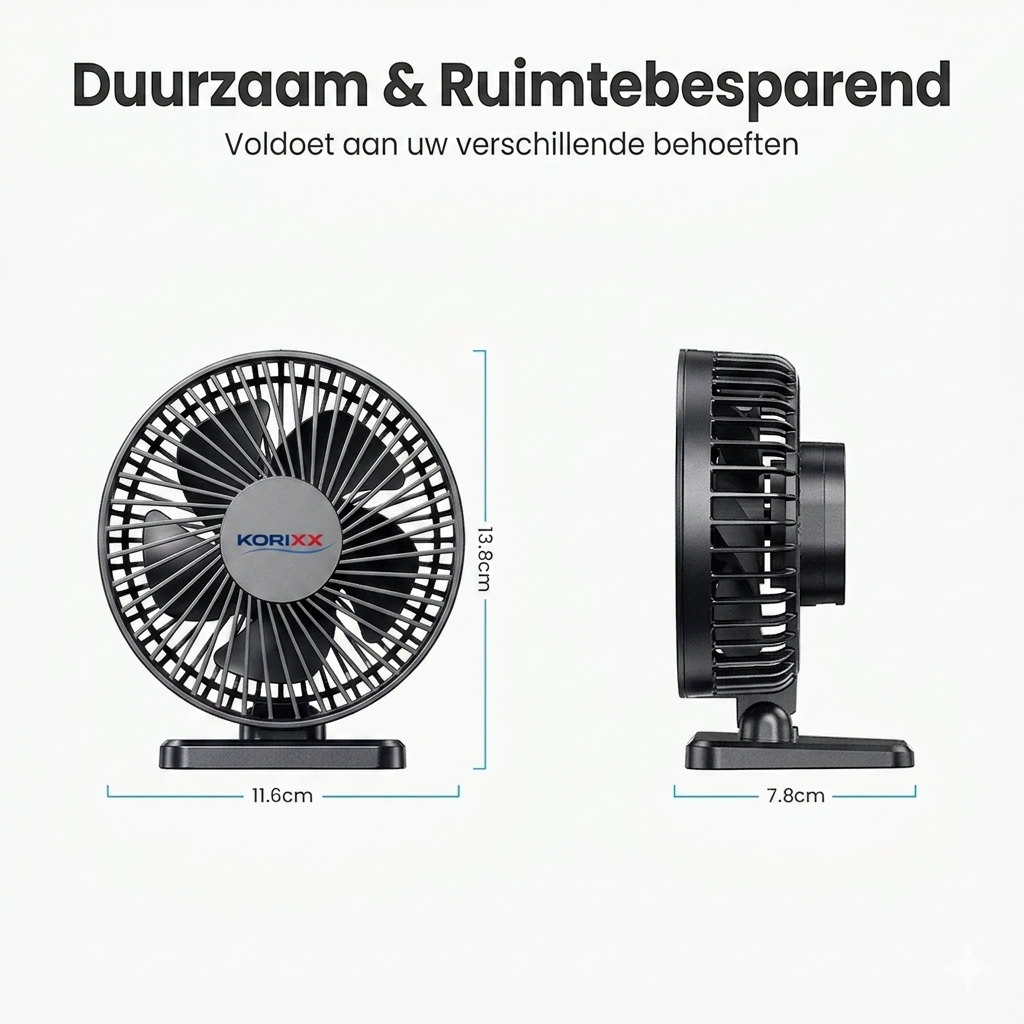 Mini USB Bureauventilator – Stil & Compact